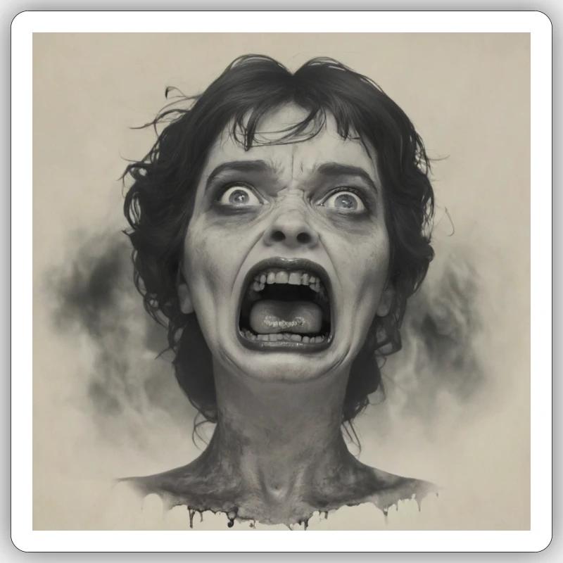 Consternation Sticker taille S (10 x 10 cm)