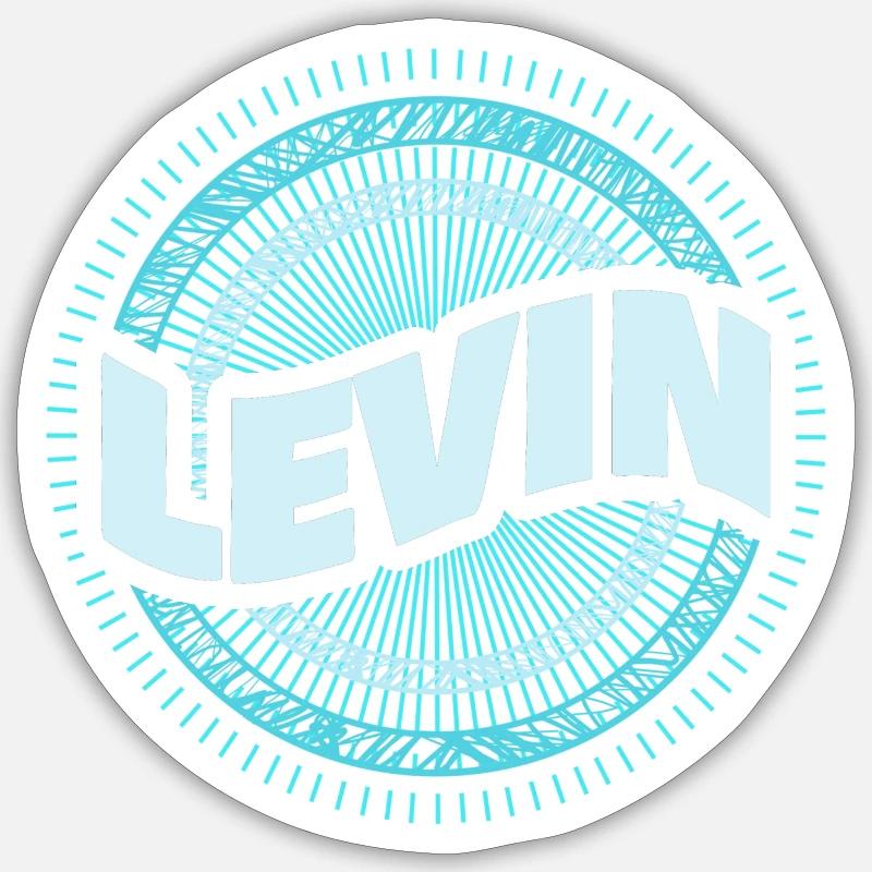 Levin gift idea - Sticker size S (10 x 10 cm) - white matte