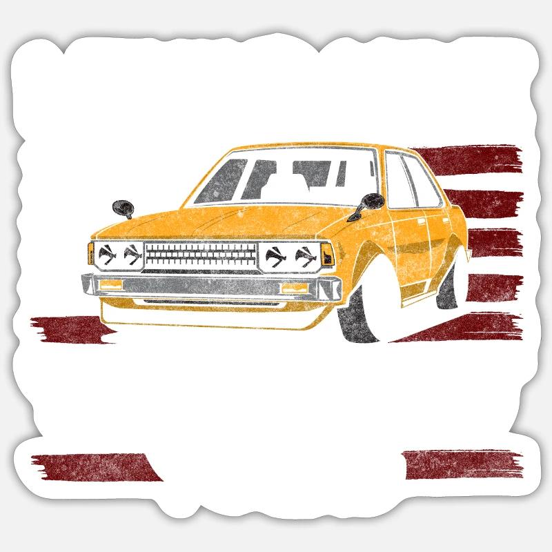 Tuner show garage - Sticker taille S (10 x 10 cm) - blanc mat