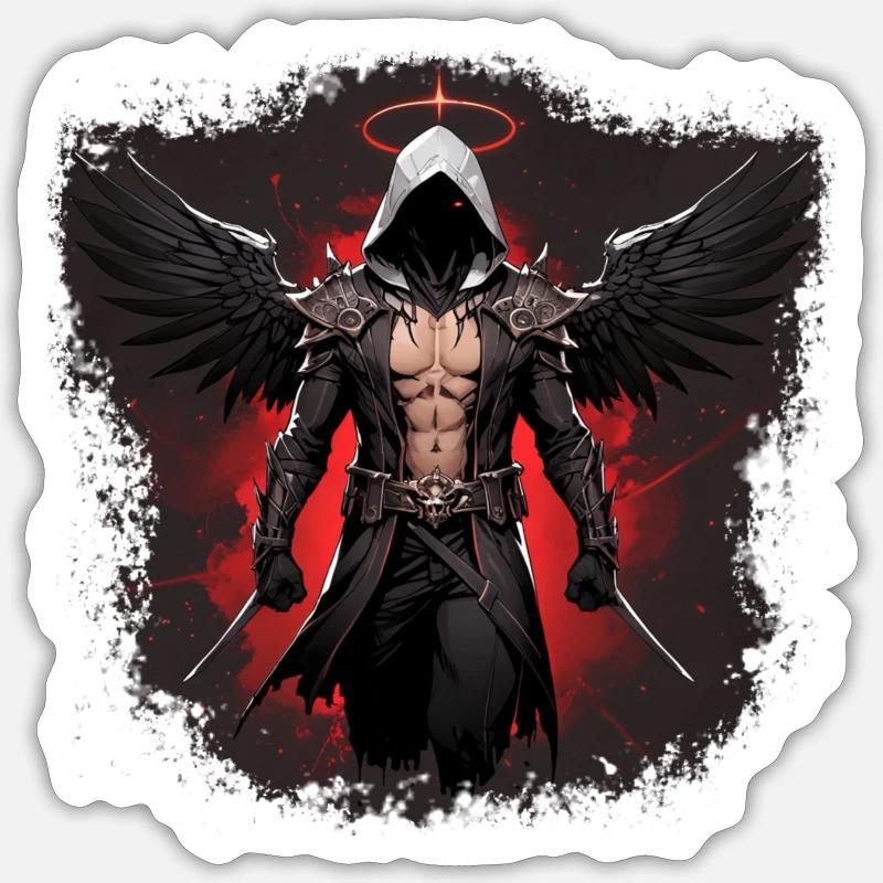 Todesengel Sticker Größe S (10 x 10 cm)