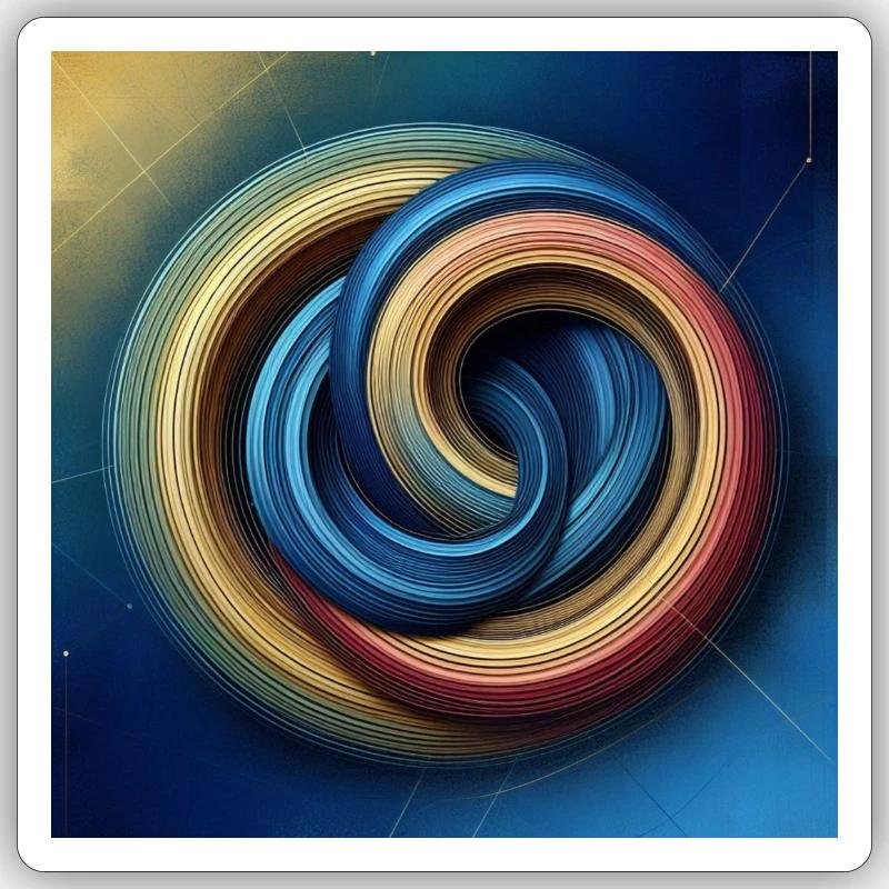 Circles 1 Sticker size S (10 x 10 cm)