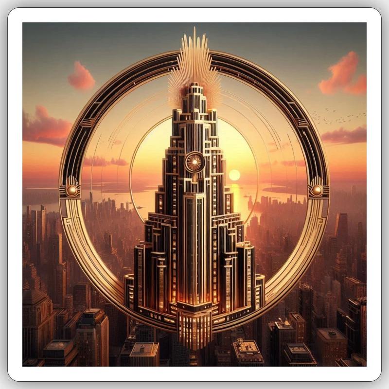 Skyscraper 4 Sticker size S (10 x 10 cm)