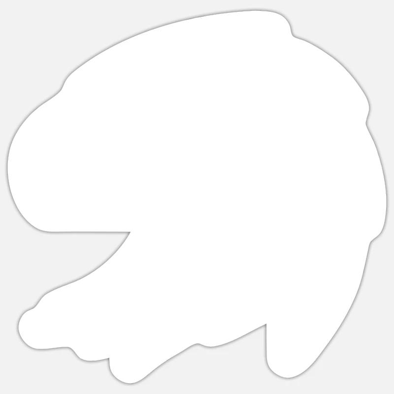 Eagle Eagle Head - Sticker size S (10 x 10 cm) - white matte