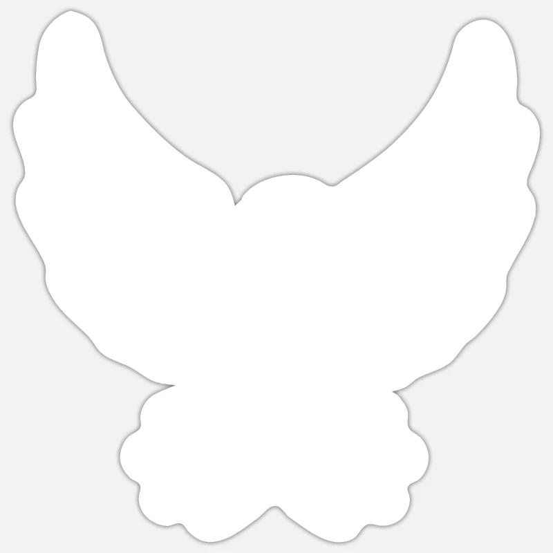 Aigle Tête d’aigle - Sticker taille S (10 x 10 cm) - blanc mat