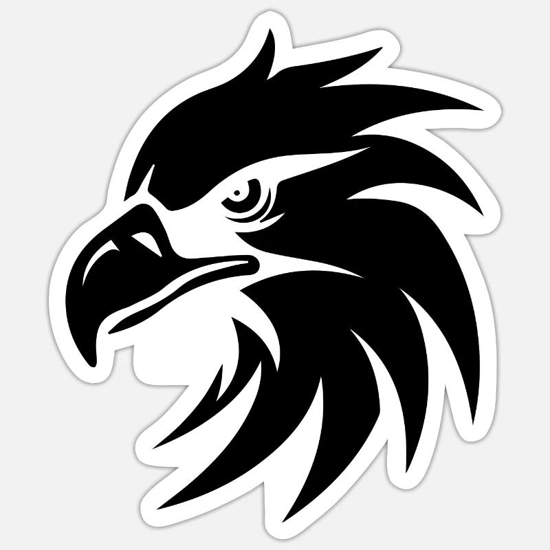 Eagle Eagle Head Sticker size S (10 x 10 cm)