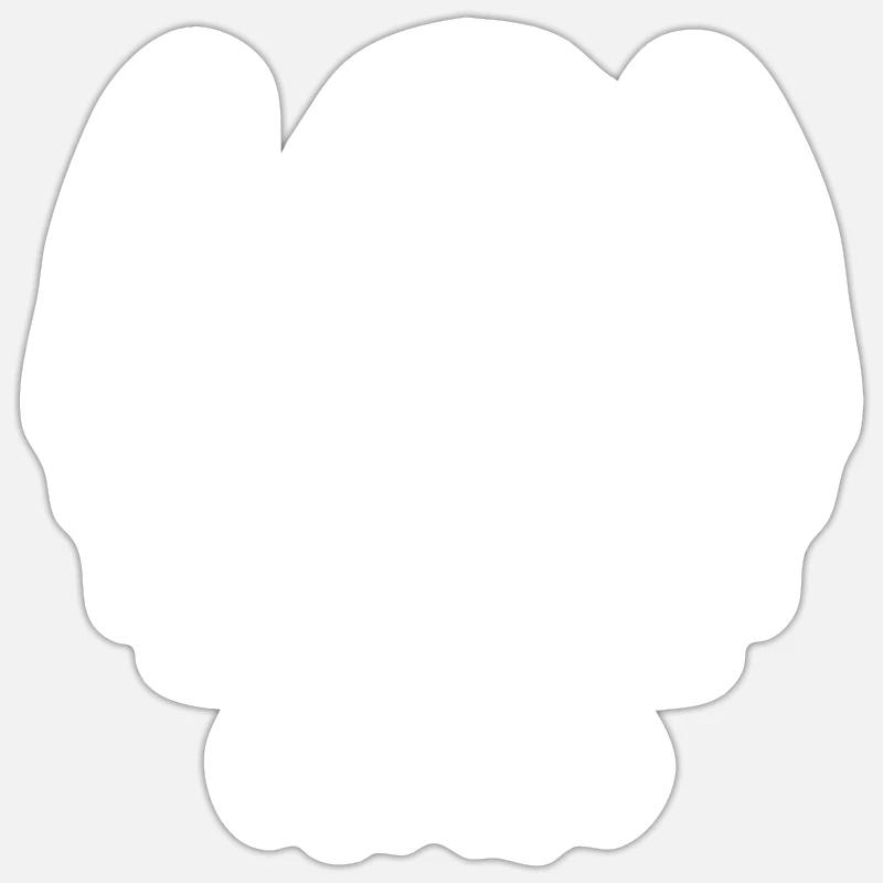 Aigle Tête d’aigle - Sticker taille S (10 x 10 cm) - blanc mat