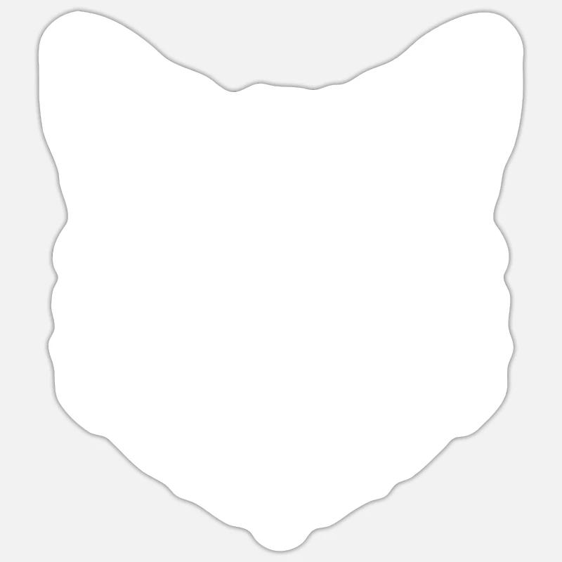 Renards Renards - Sticker taille S (10 x 10 cm) - blanc mat