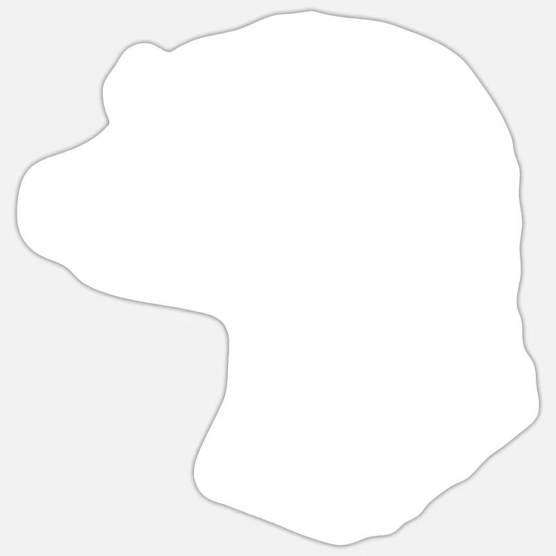 Suricate - Sticker taille S (10 x 10 cm) - blanc mat