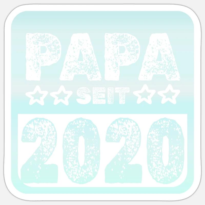 Dad 2020 - Sticker size S (10 x 10 cm) - white matte