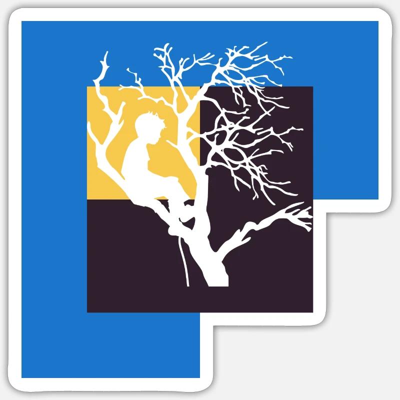 Escalade Monkey Climb Sticker taille S (10 x 10 cm)