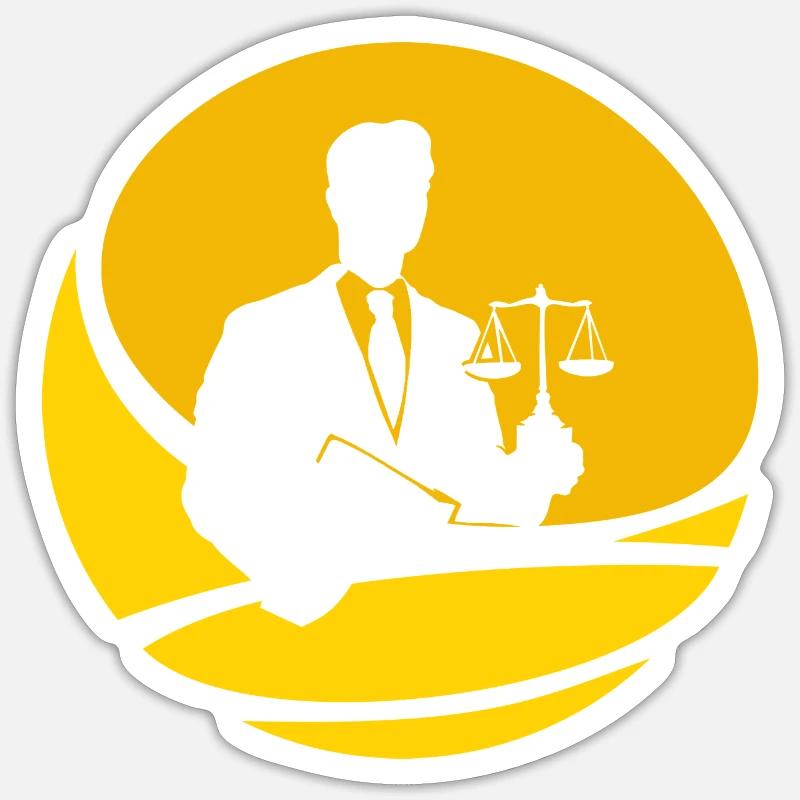 Droite Sticker taille S (10 x 10 cm)