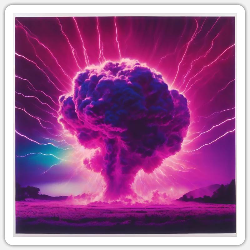Atomique Sticker taille S (10 x 10 cm)