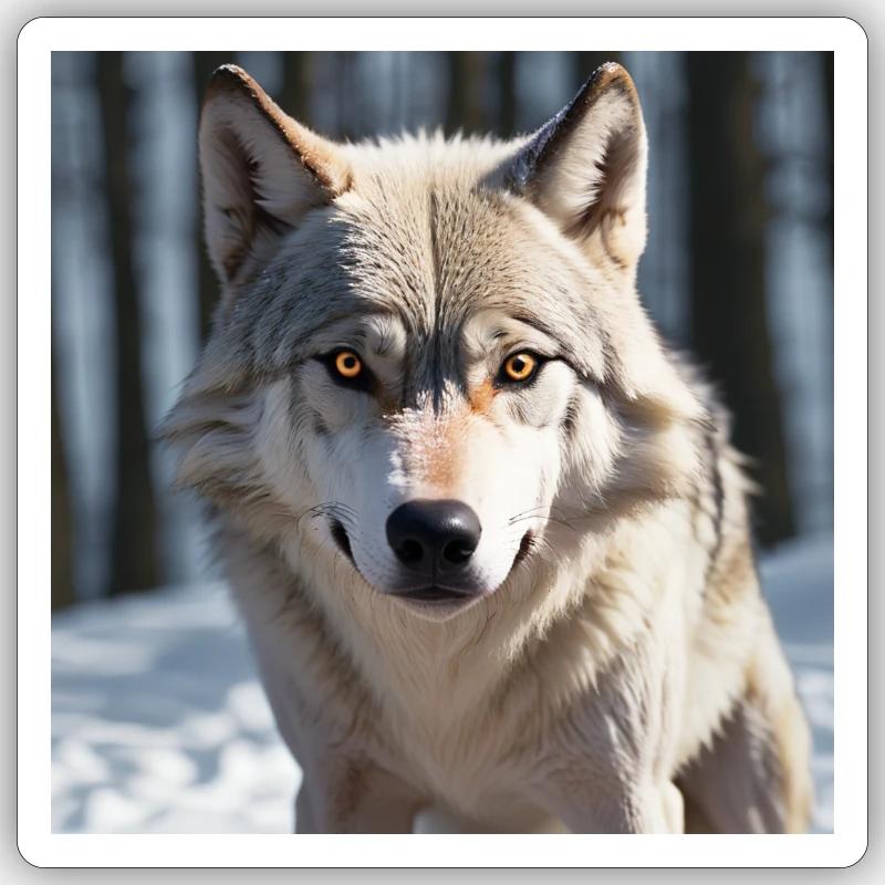 Wolf Sticker size S (10 x 10 cm)