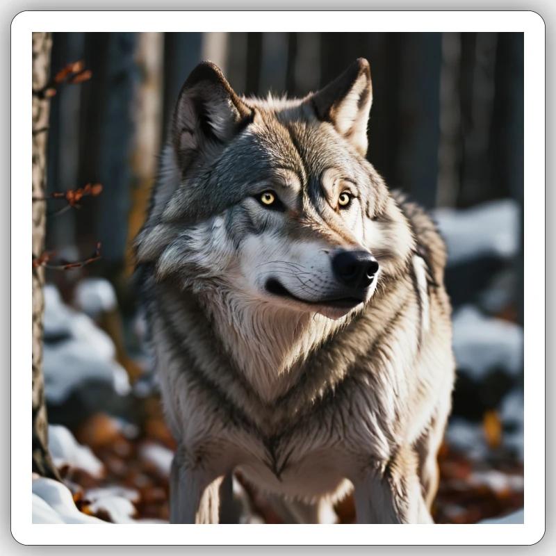 Wolf Sticker size S (10 x 10 cm)