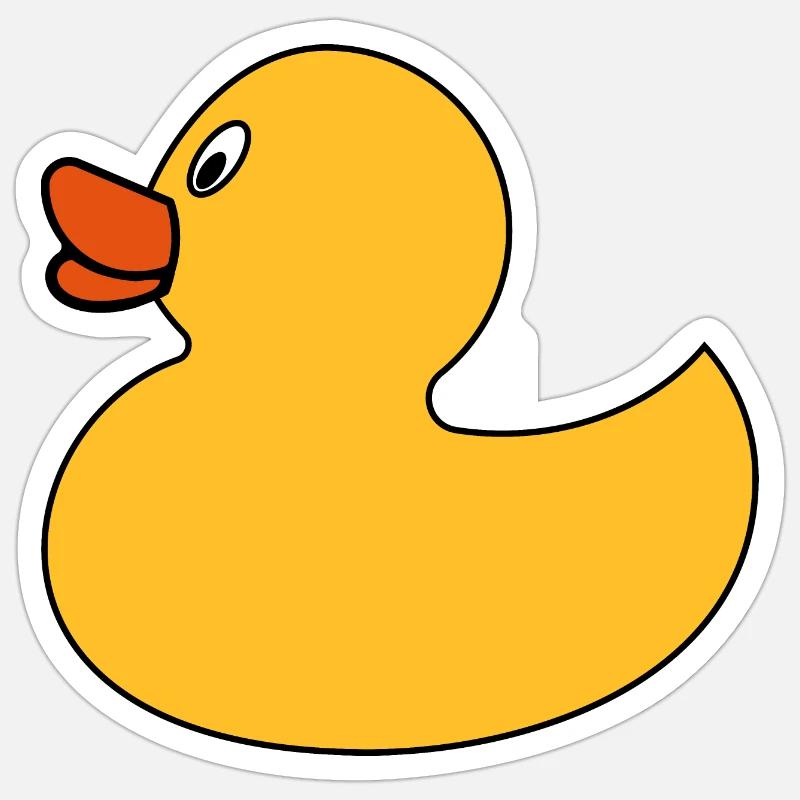 Rubber duck Sticker size S (10 x 10 cm)