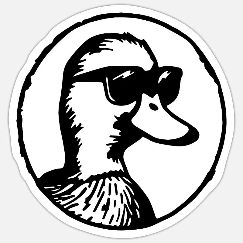Duck Ducks - Sticker size S (10 x 10 cm) - white matte