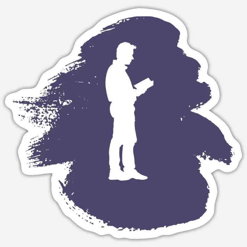 Read Author Education - Sticker size S (10 x 10 cm) - white matte