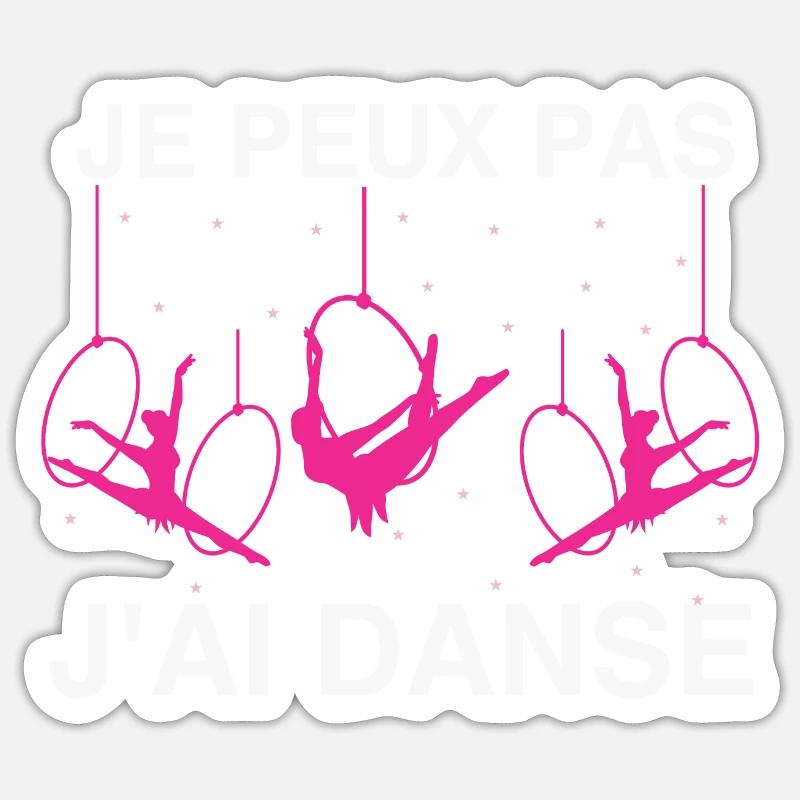 I can't I danced Sticker size S (10 x 10 cm)