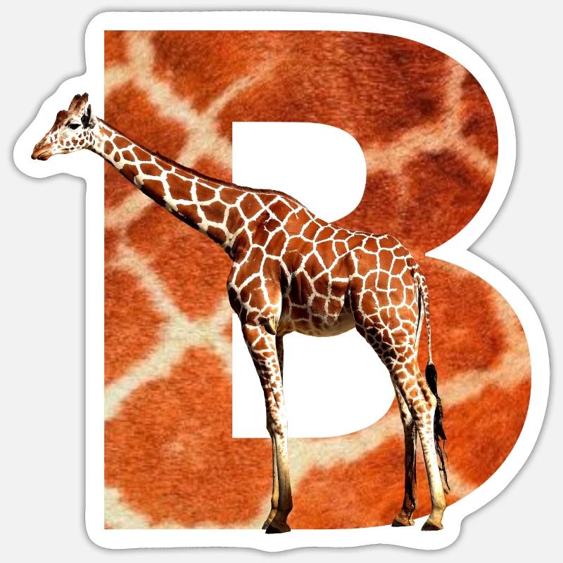 Giraffe B Sticker size S (10 x 10 cm)