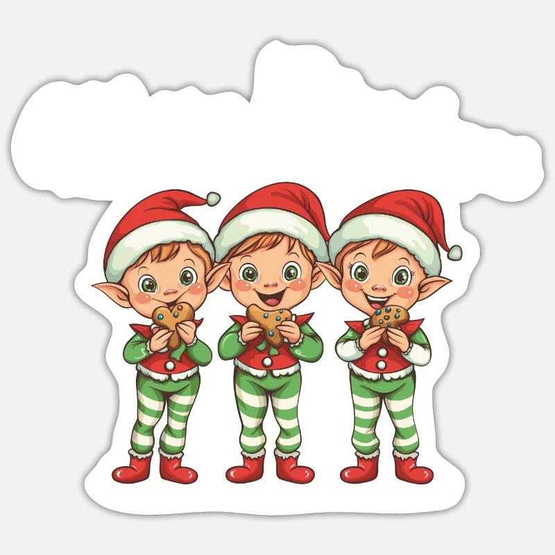Joyeux Noël - Sticker taille S (10 x 10 cm) - blanc mat