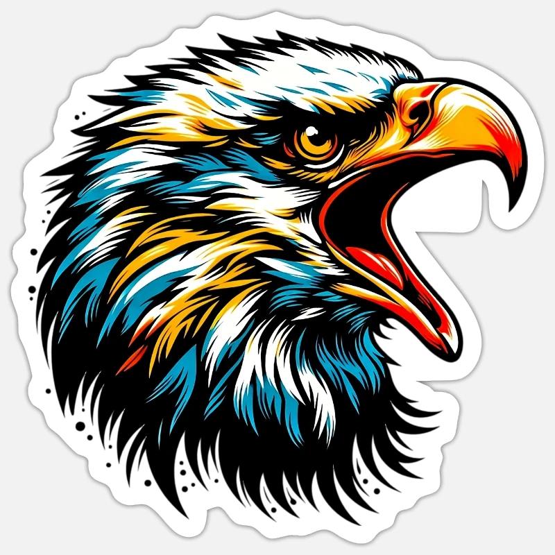 Aigle - Sticker taille S (10 x 10 cm) - blanc mat