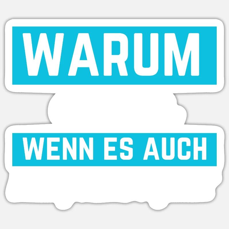 Kompliziert? Ja, bitte! Lustiges Statement-Design - Sticker Größe S (10 x 10 cm) - Mattweiß