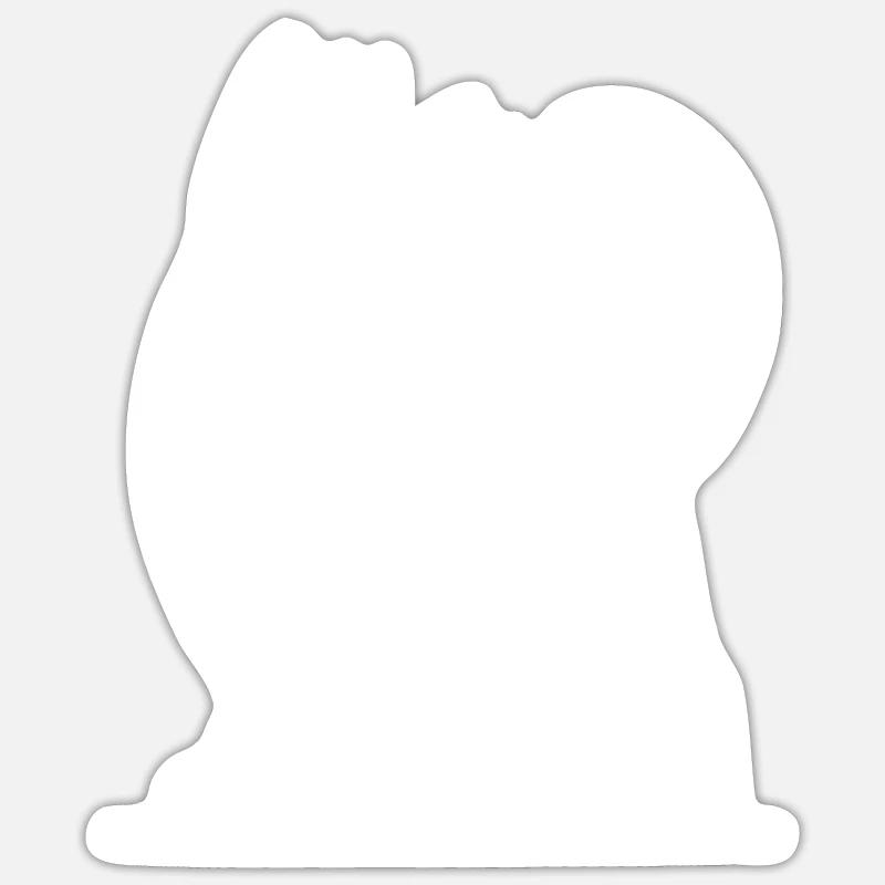 Chat Stuben élégant avec un look mignon Sticker taille S (10 x 10 cm)