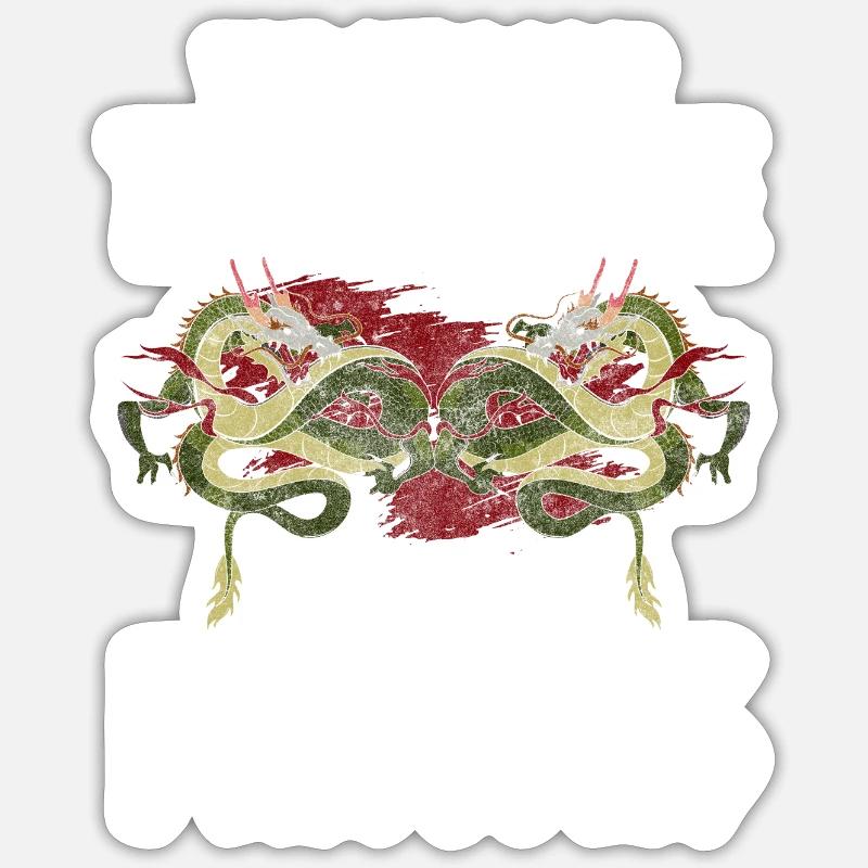 Feu Créature mythique Créature Sticker taille S (10 x 10 cm)