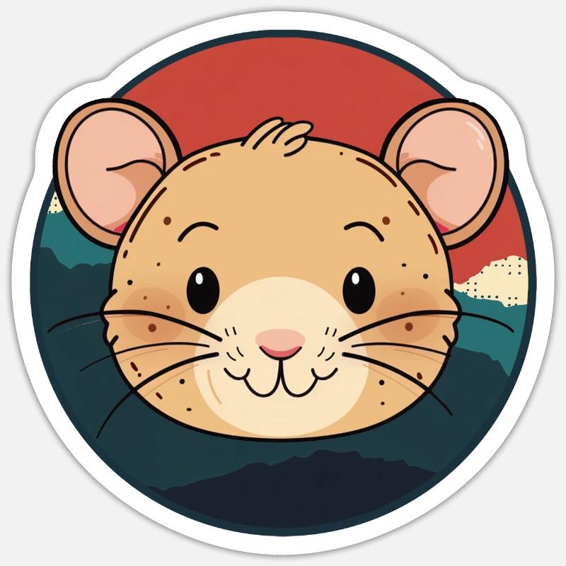 Mice - Sticker size S (10 x 10 cm) - white matte
