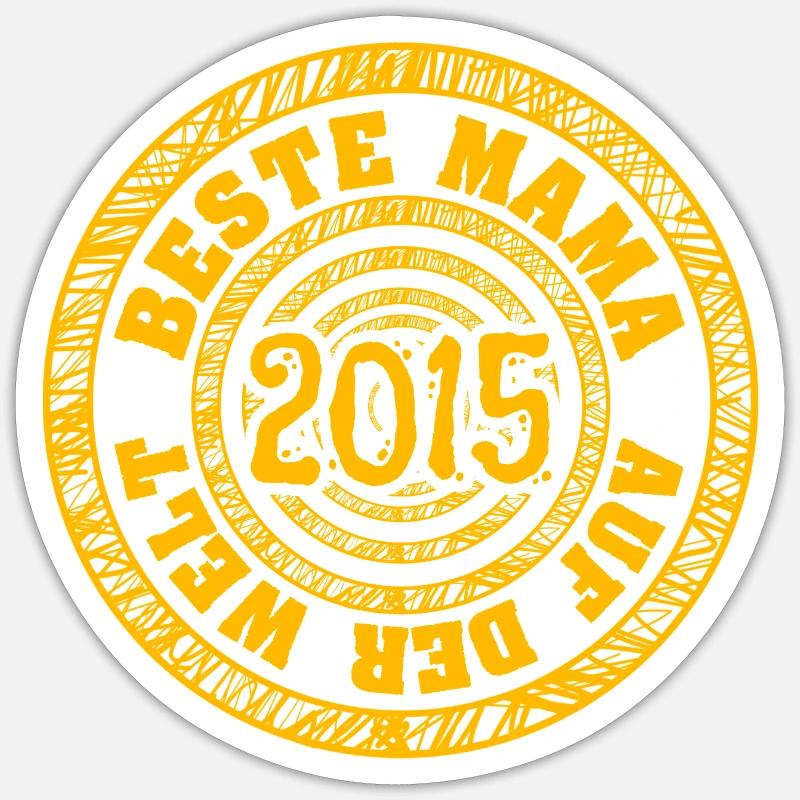 2015 - Sticker taille S (10 x 10 cm) - blanc mat