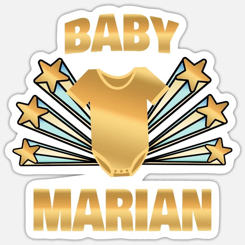 Mariale comme naissance Sticker taille S (10 x 10 cm)
