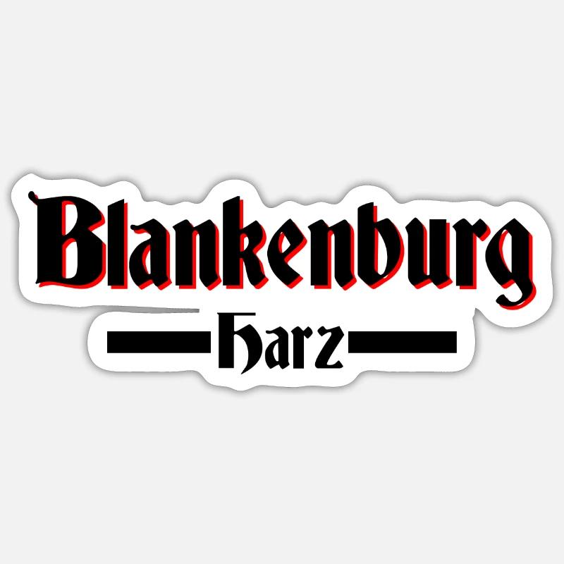 Blankenburg - Sticker Größe S (10 x 10 cm) - Mattweiß