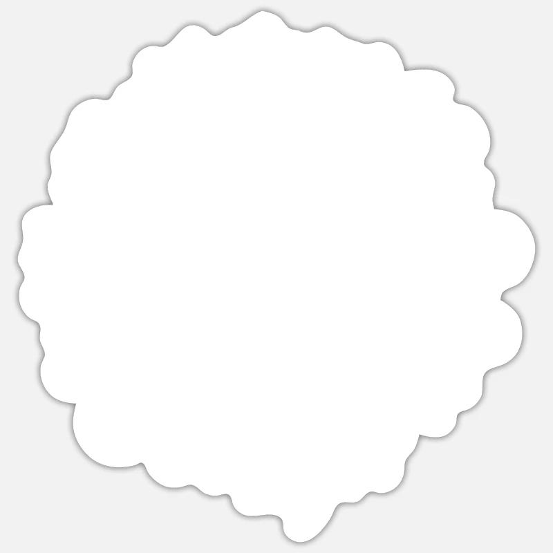 Plongeur et requin marteau - Sticker taille S (10 x 10 cm) - blanc mat