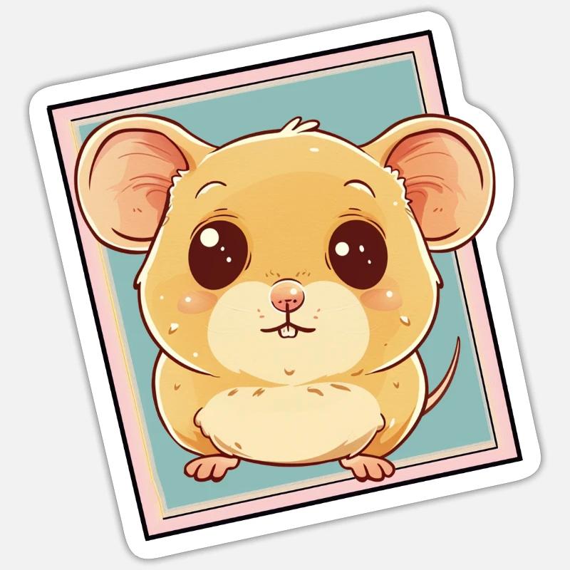 Mouse Rat Mice - Sticker size S (10 x 10 cm) - white matte
