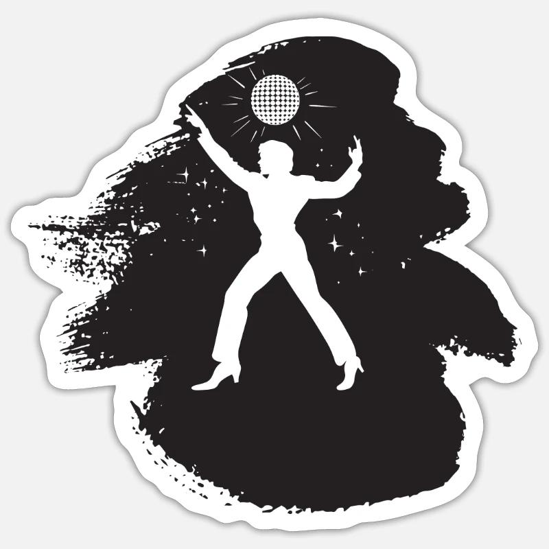 Discotheque Disco Dancing Sticker size S (10 x 10 cm)