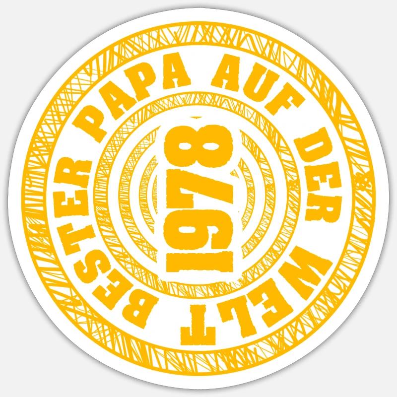 1978 - Sticker size S (10 x 10 cm) - white matte