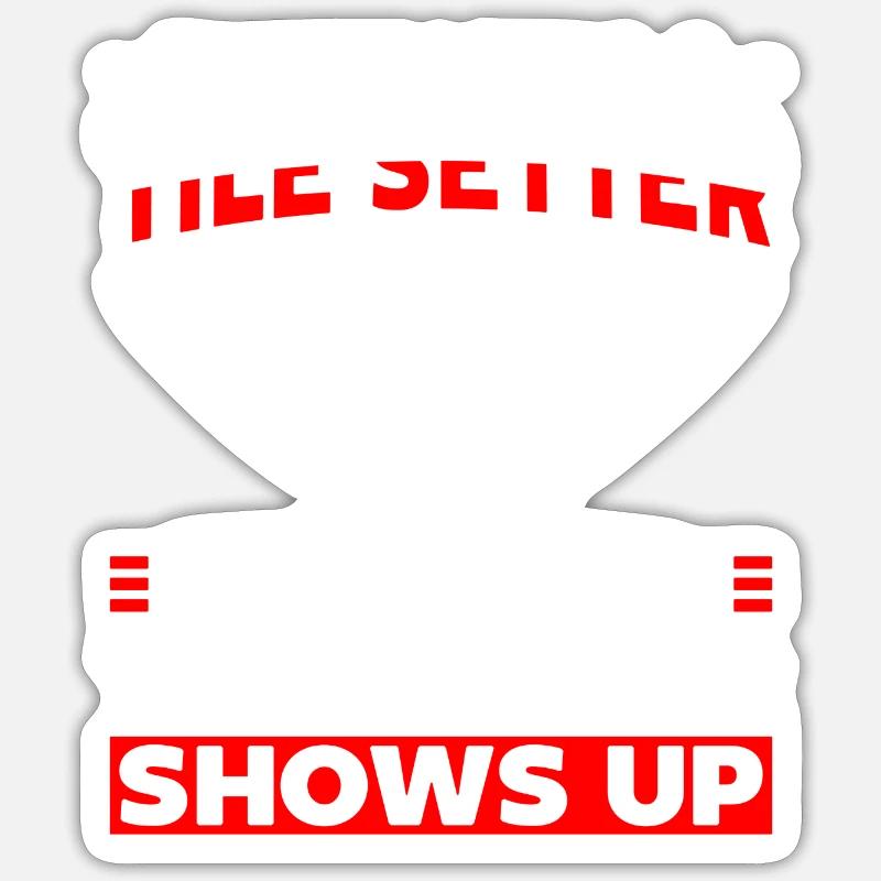 Tiler Construction Worker Ceramics - Sticker size S (10 x 10 cm) - white matte