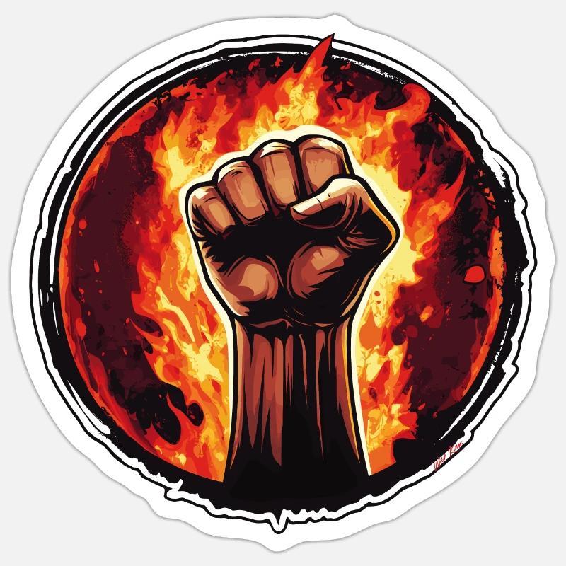 Faust Sticker Größe S (10 x 10 cm)