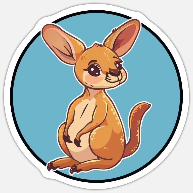 Kaenguru Aussie Koala Sticker Größe S (10 x 10 cm)