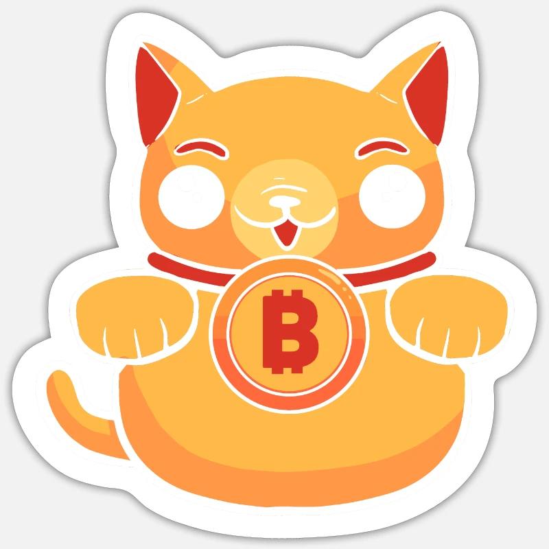 Bitcoin - Sticker size S (10 x 10 cm) - white matte
