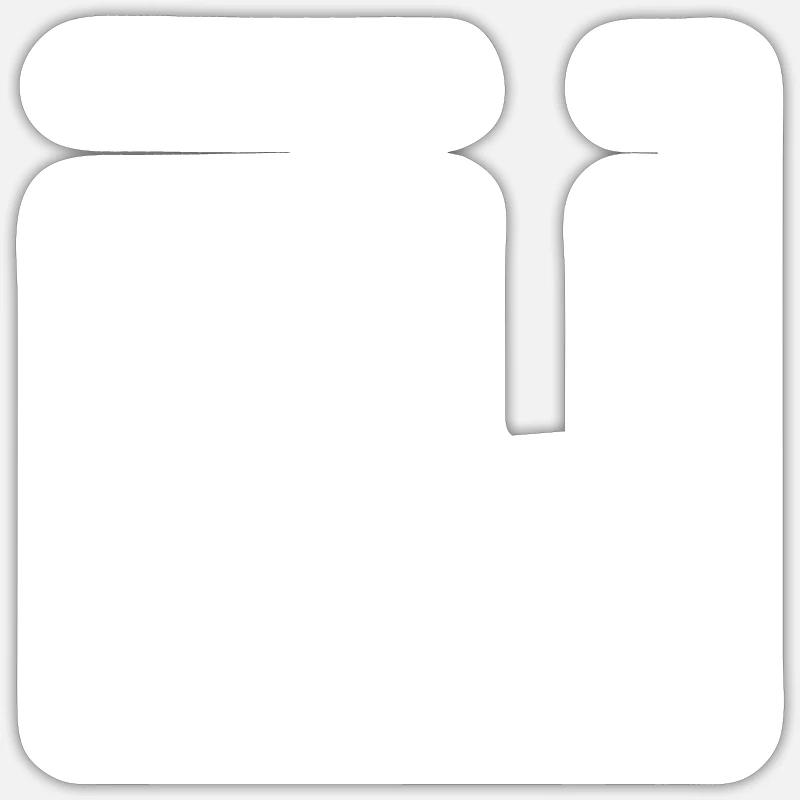 Hier spricht Eure Flugbegleiterin - Sticker Größe S (10 x 10 cm) - Mattweiß