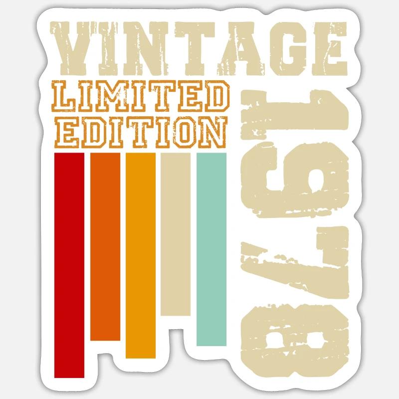 1978 - Sticker size S (10 x 10 cm) - white matte