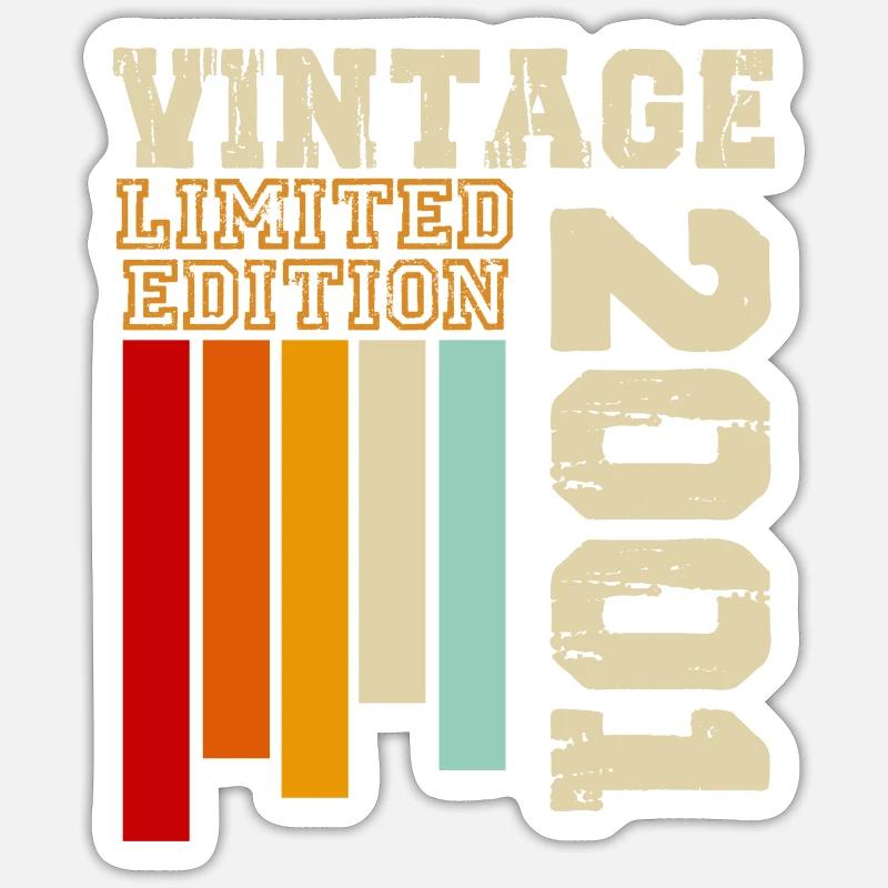2001 - Sticker Größe S (10 x 10 cm) - Mattweiß