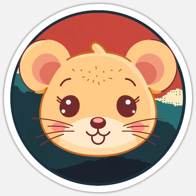 Mice Mouse Teeth Sticker size S (10 x 10 cm)