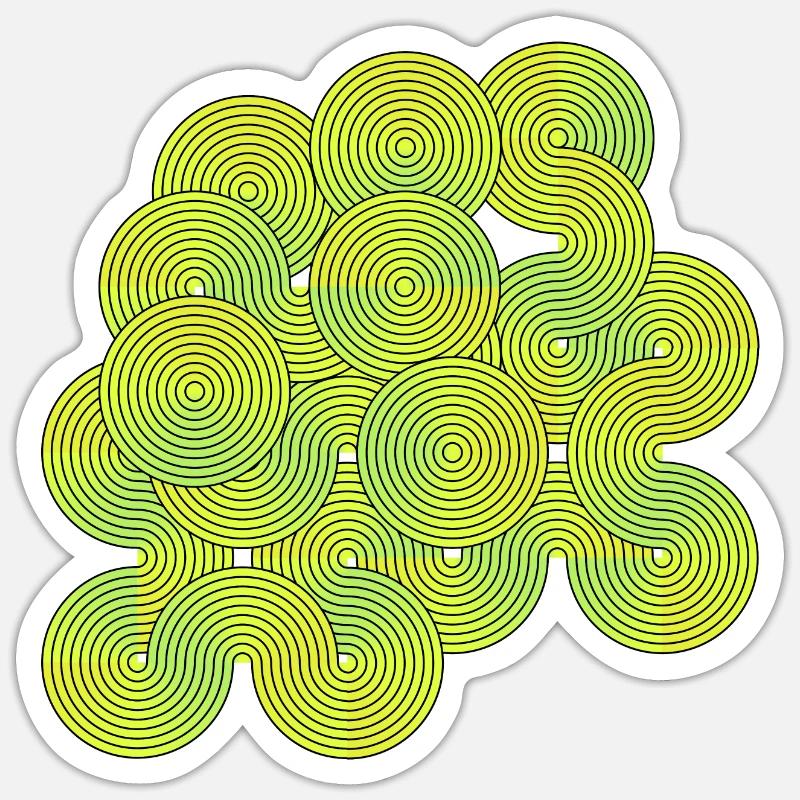 Infinity circle color gradient Sticker size S (10 x 10 cm)