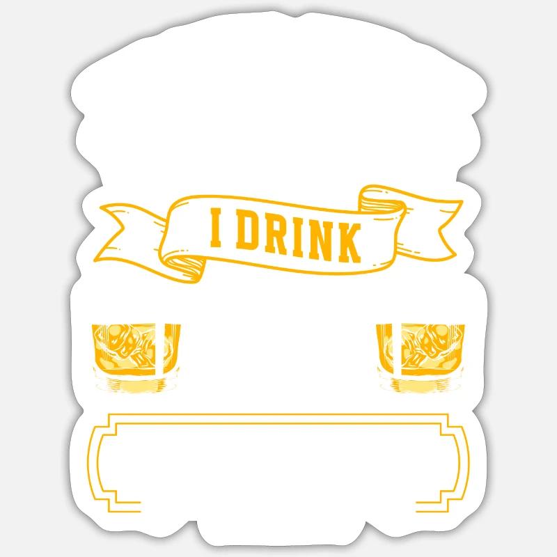 Alcohol Party Drinker Drinking Game Sticker size S (10 x 10 cm)