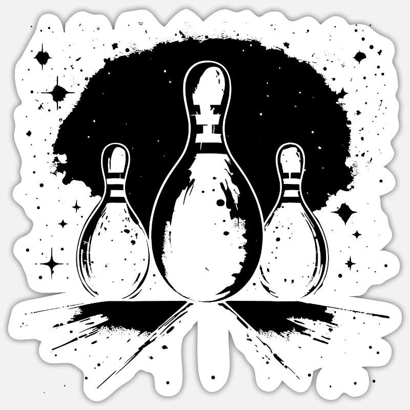 Bowling Sticker taille S (10 x 10 cm)