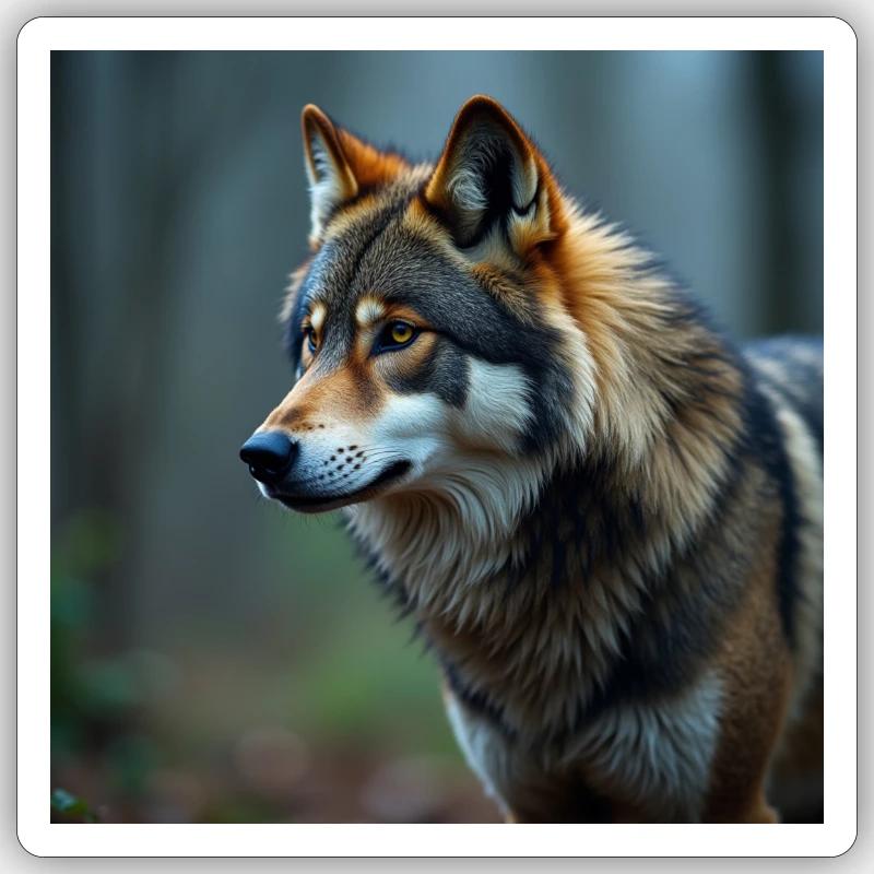 Wolf Sticker size S (10 x 10 cm)