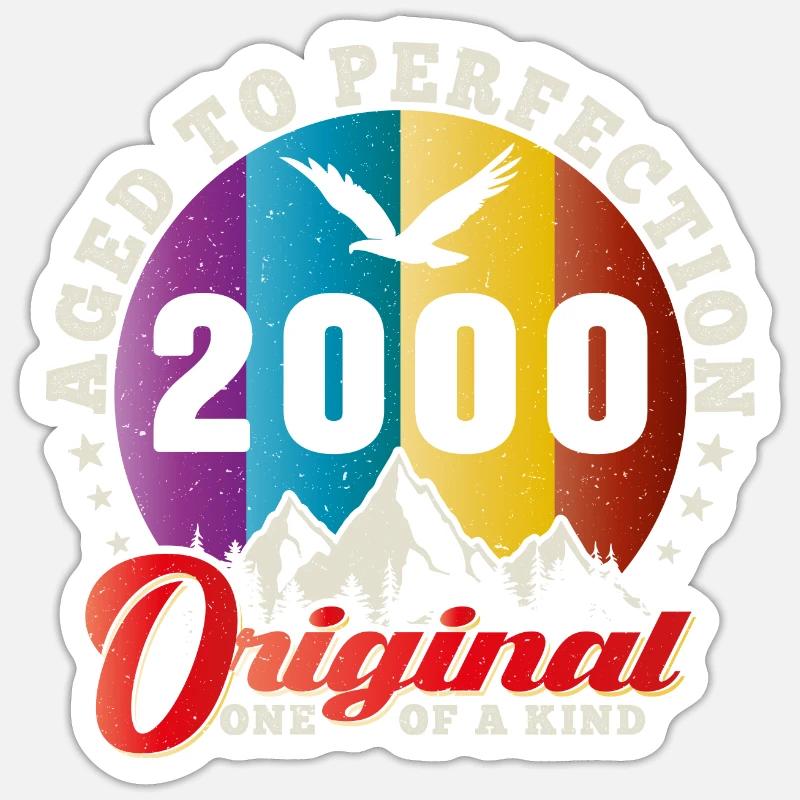 Perfektion 2000 - 24. Jubiläum, Original Sticker Größe S (10 x 10 cm)