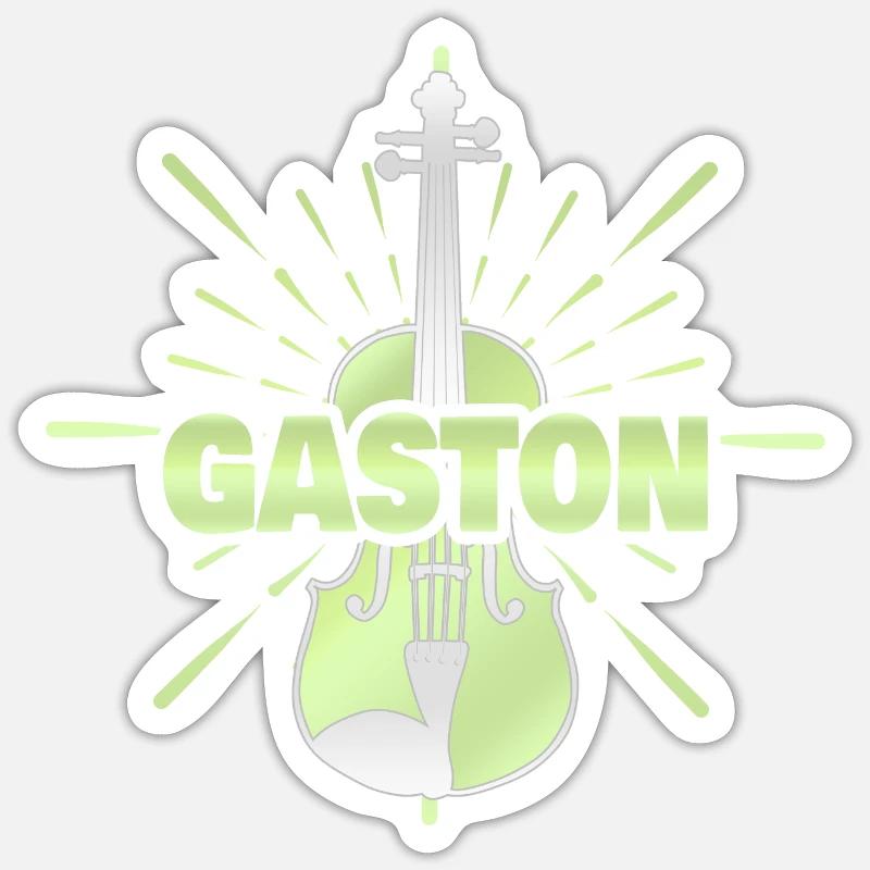 Gaston - Sticker size S (10 x 10 cm) - white matte